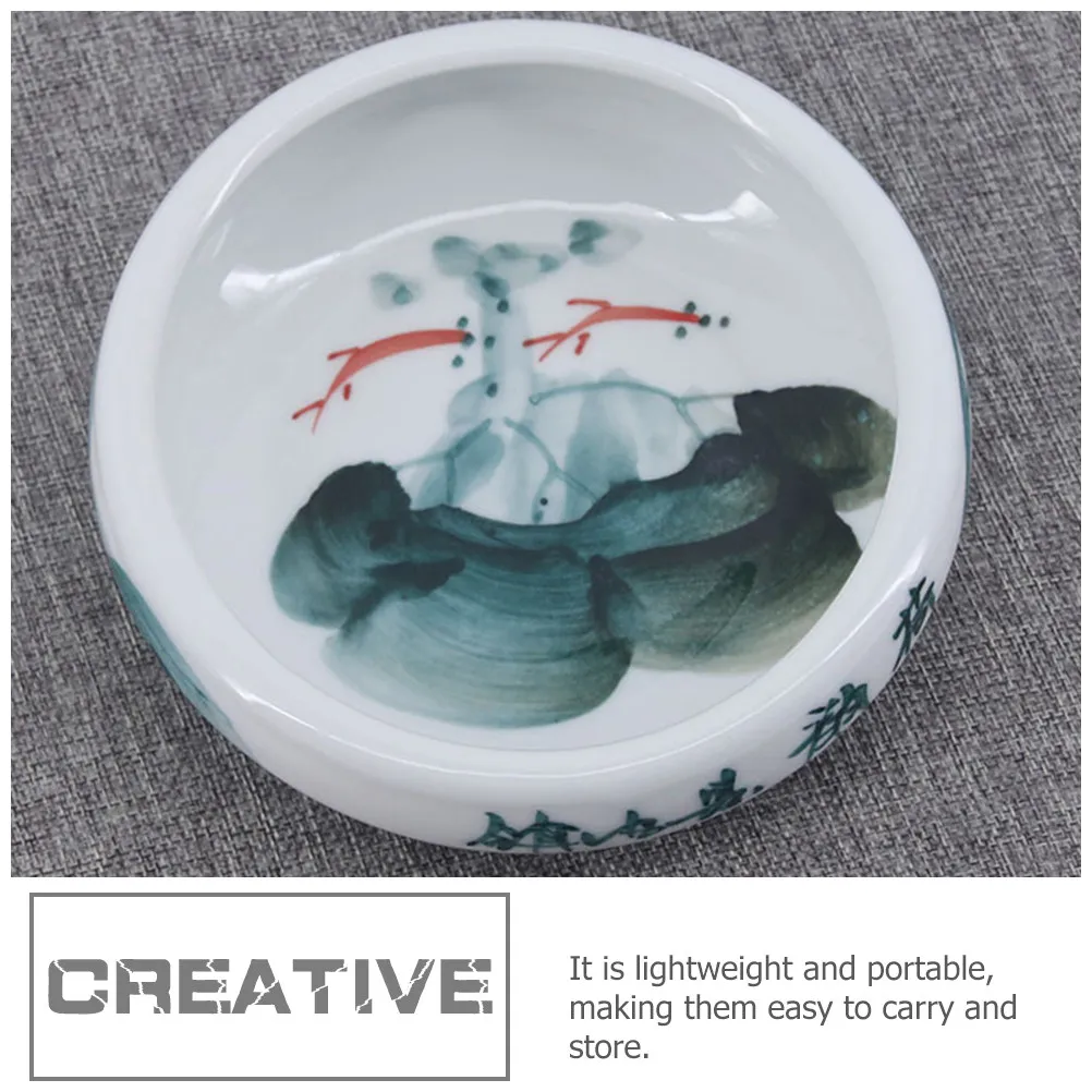 프리미엄 세라믹 잉크 플레이트 넓은 디자인으로 편리한 색상 혼합이 가능 견고한 제작 기술로 서예가와 예술가에게 적합