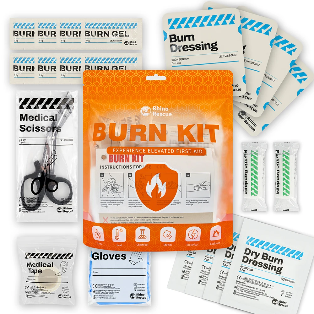 Rhino Rescue Transparent Hydrogel Wound Dressing 10x10cm Burn Care Burn Gel Dressing 1