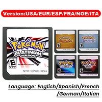 

DS Games Cartridge Video Game Console Card Pokemon HeartGold SoulSilver Platinum Pearl Diamond Multilingual for NDS/3DS/2DS