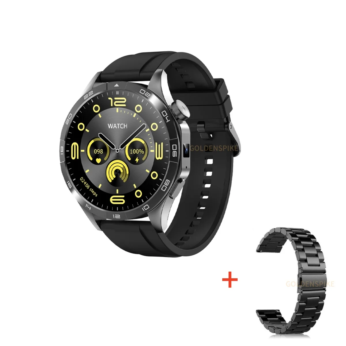 4+128GB Smartwatch 4G SIM Card 1.43 inch AMOLED 466*466 Screen With 200W Dual Camera 128GB ROM Waterproof Smart Watch Men Women 7