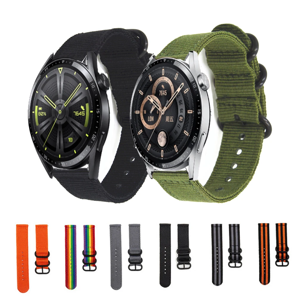 Cinturino Da 22Mm Per Huawei Watch Gt 3 46Mm Cinturino Sportivo In Nylon Per Huawei Gt 2/Gt 2 Pro/Gt 2E Runner/Gt 3 Se Accessori Per Bracciali