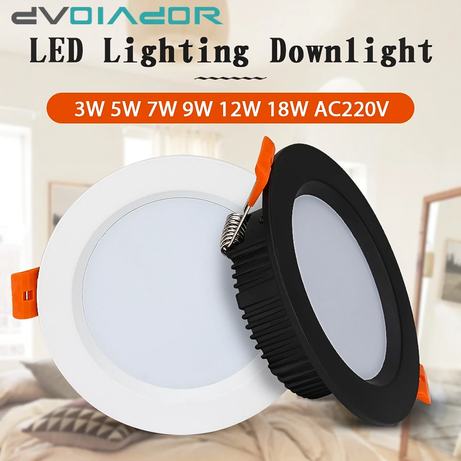 Tanie Nowy 360 stopni obrót lampy punktowe okrągłe LED typu Downlight sklep