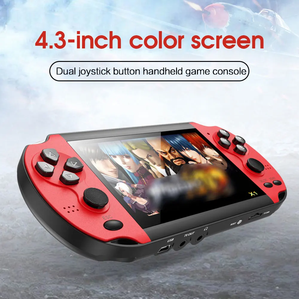 X1 Gamepad 4.3 inch Game Console 8GB Handheld For PSP 128 Bit Game Console  Retro Built in 10000 Classic Games Console Camera| | - AliExpress