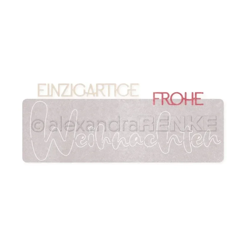 Mmao Craft Metall-Stanzformen, Schneidformen, Weihnachts-Alphabet, Scrapbook-Papier, Bastelmesser, Formklingen, Stanzschablonen, Stanzformen