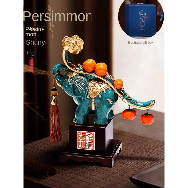 

Elephant Decoration Home Ornament Living Room Fortune Hallway TV Cabinet Wine Office Decorations