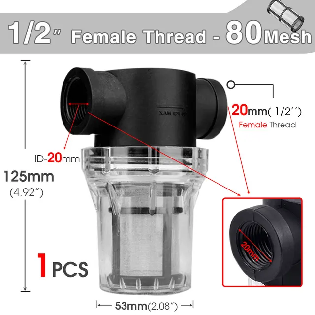 B-1PCS-80Mesh-Female