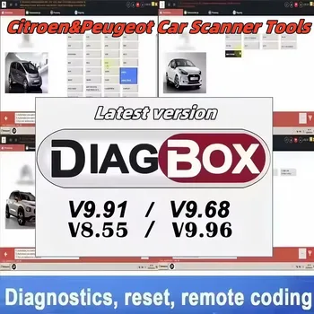 🔥 2025 Il più recente strumento diagnostico per auto Diagbox V9.96 ⭐ TUTTO in 1 per Citroen/Peugeot 🚗   9 lingue ✅ Aggiornamento gratuito ✅ Scanner OBD2 ECU C