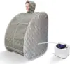 Foldable Lightweight Personal Portable Spa Saunas, 2L&1000W Steam Generator with Protection & Remote Control 3