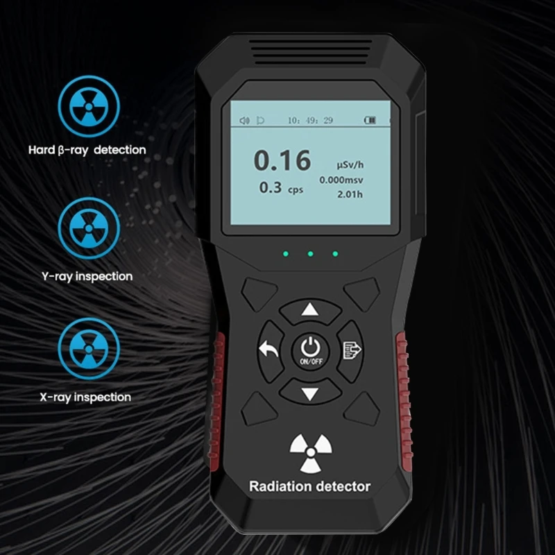 

67JE Handed Radiation Monitor Geigers Counter Nuclear Radiation Detector LCD Display