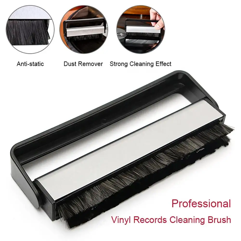 Vinyl Record Cleaning Brush Carbon Fiber Anti-static Cleaning Turntables Phonograph DJ Phono Equipment Accessories