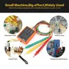 SM852B 3 Phase Rotation Tester Digital Phase Indicator Detector LED Buzzer Phase Sequence Meter Voltage Tester Tools 60V~600V AC 4