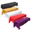 145x320cm Rectangle shaped Tablecloth Polyester Table Cover Stain resistant Banquet Wedding Party Decor Party Tablecloth 4