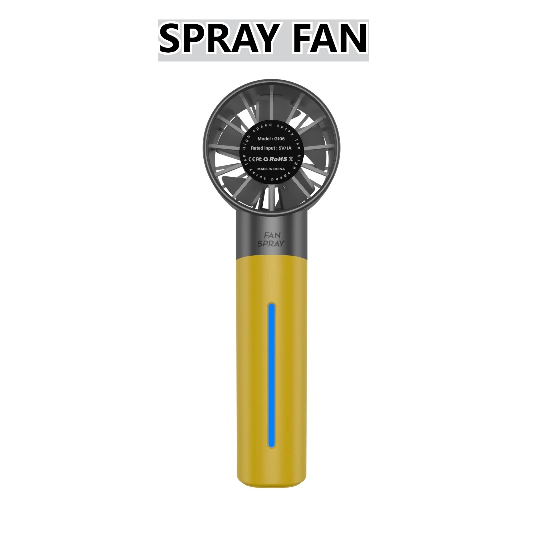 Spray Mini Handheld Turbine Fan Water Replenishing Outdoor Camping Dormitory Household Portable USB Summer Cooling