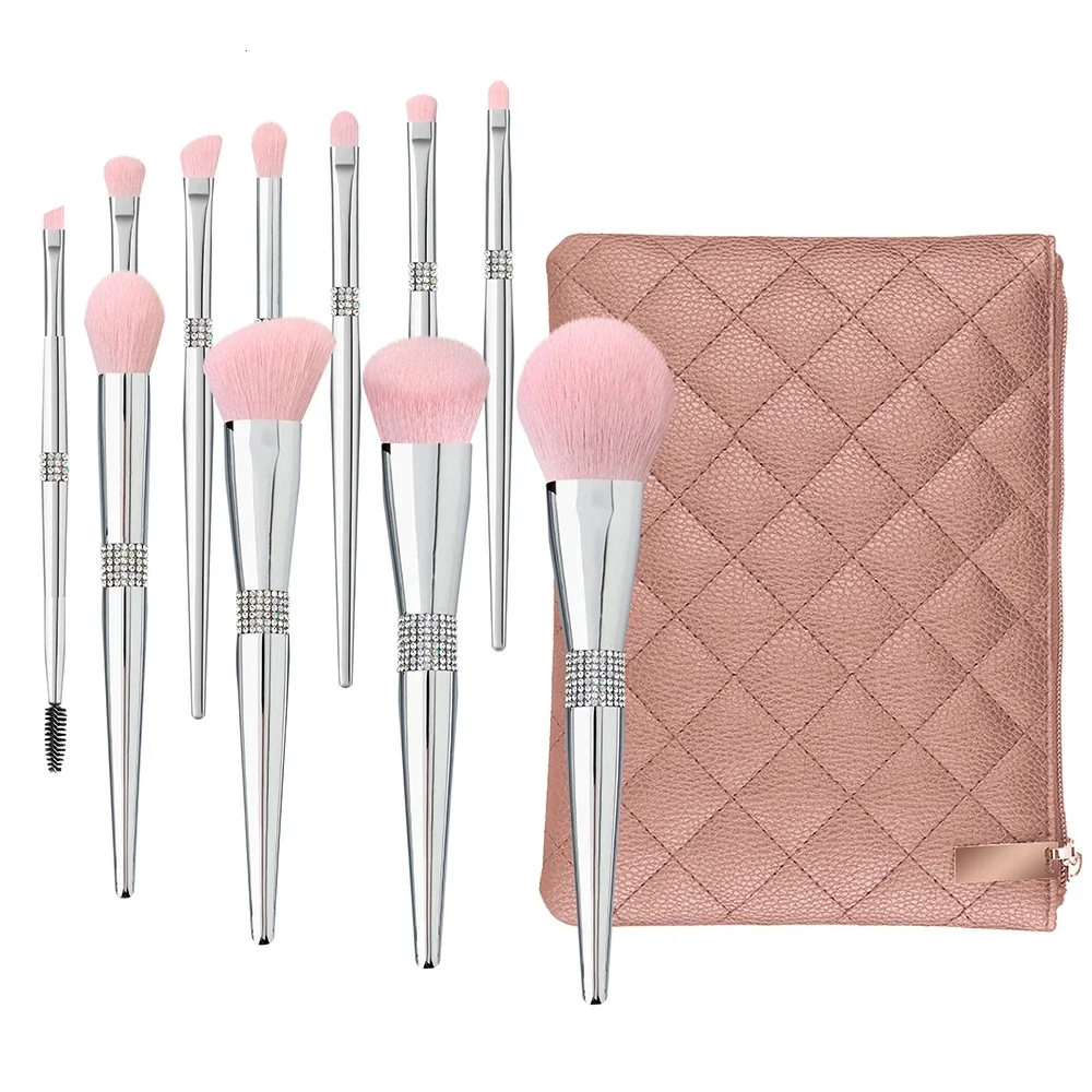 11pcs silver and bag