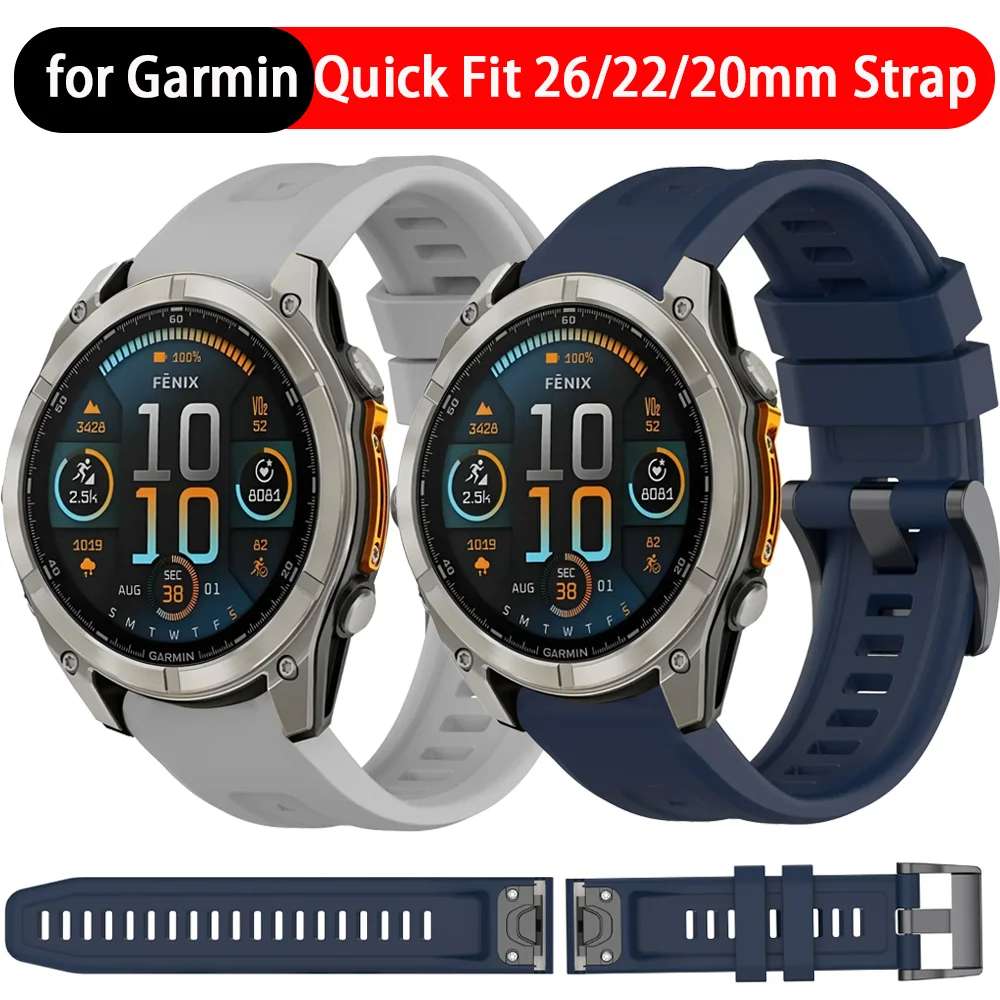 Quick Fit Silicone Strap for Smartwatches - Durable and Stylish Bracelet Replacement