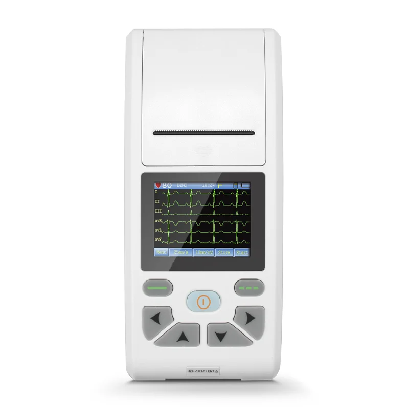 Electrocardiograph ECG 90A Portable ECG Machine Touch Screen 12-Channel ECG/EKG Machine CONTEC