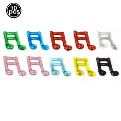 10 Pcs Mini Black Gold Pink Music Note Balloons - Small Foil Balloons for Celebrations and Decor (Mixed Double note)