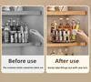 360° Rotating Plastic Storage Bins|Clear Cabinet Organizer for Kitchen/Pantry/Fridge/Cosmetic |Space-Saving Round Container 6