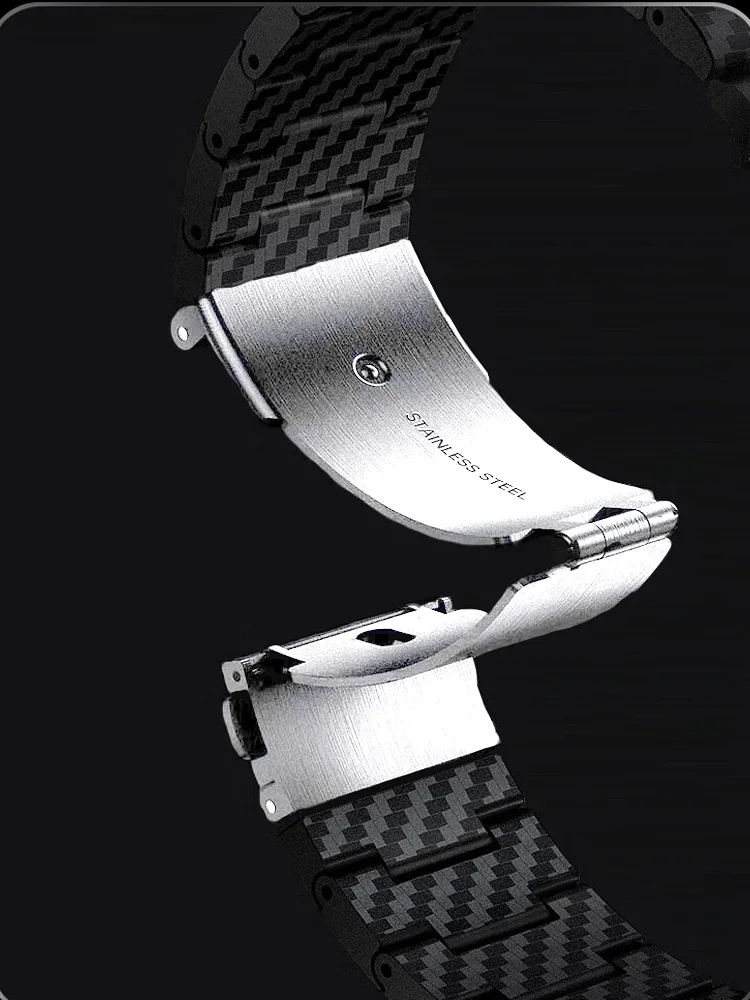 Premium Carbon Fiber Wristband Replacement Strap