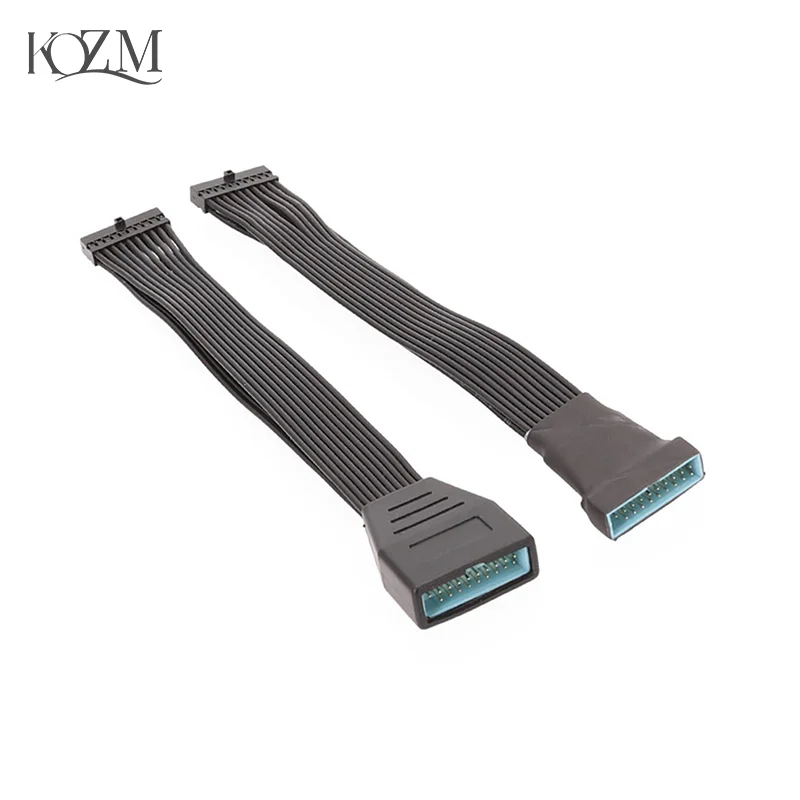 

USB 3.0 Header Extension Cable Low Profile USB 3.0 Internal 19/20 Pin Header Extender Motherboard Adapter 5.9 Inch