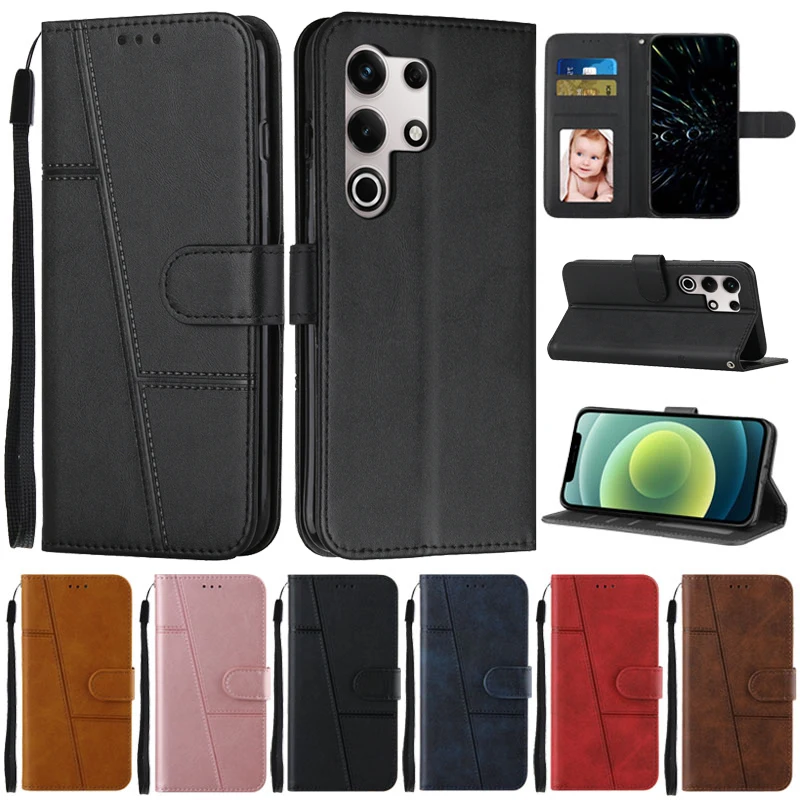 Leather Flip Wallet Phone Case for Itel S25 Ultra - Protective Cover