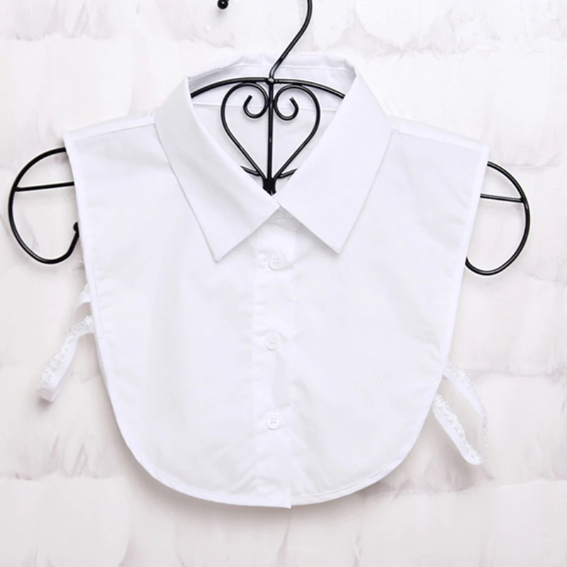 Fake Collar Ladies Women Adult Detachable Lapel Shirt Fake Collar Fashion Solid Color False Blouse Neckwear Clothing Accessories