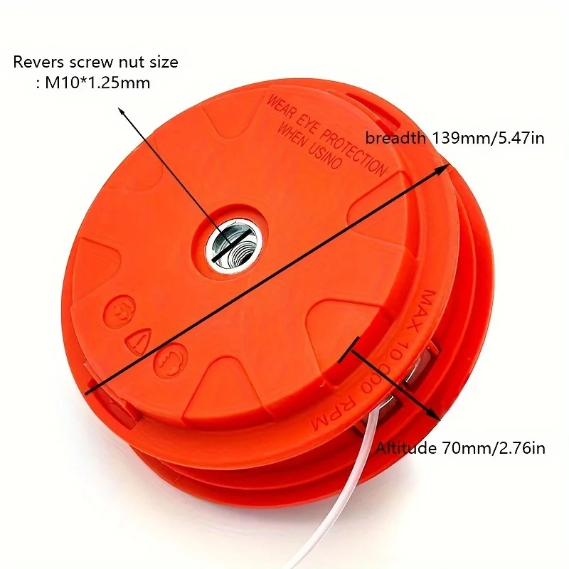 Automatic Grass Trimmer Head Universal Fit for Gasoline Garden Machinery