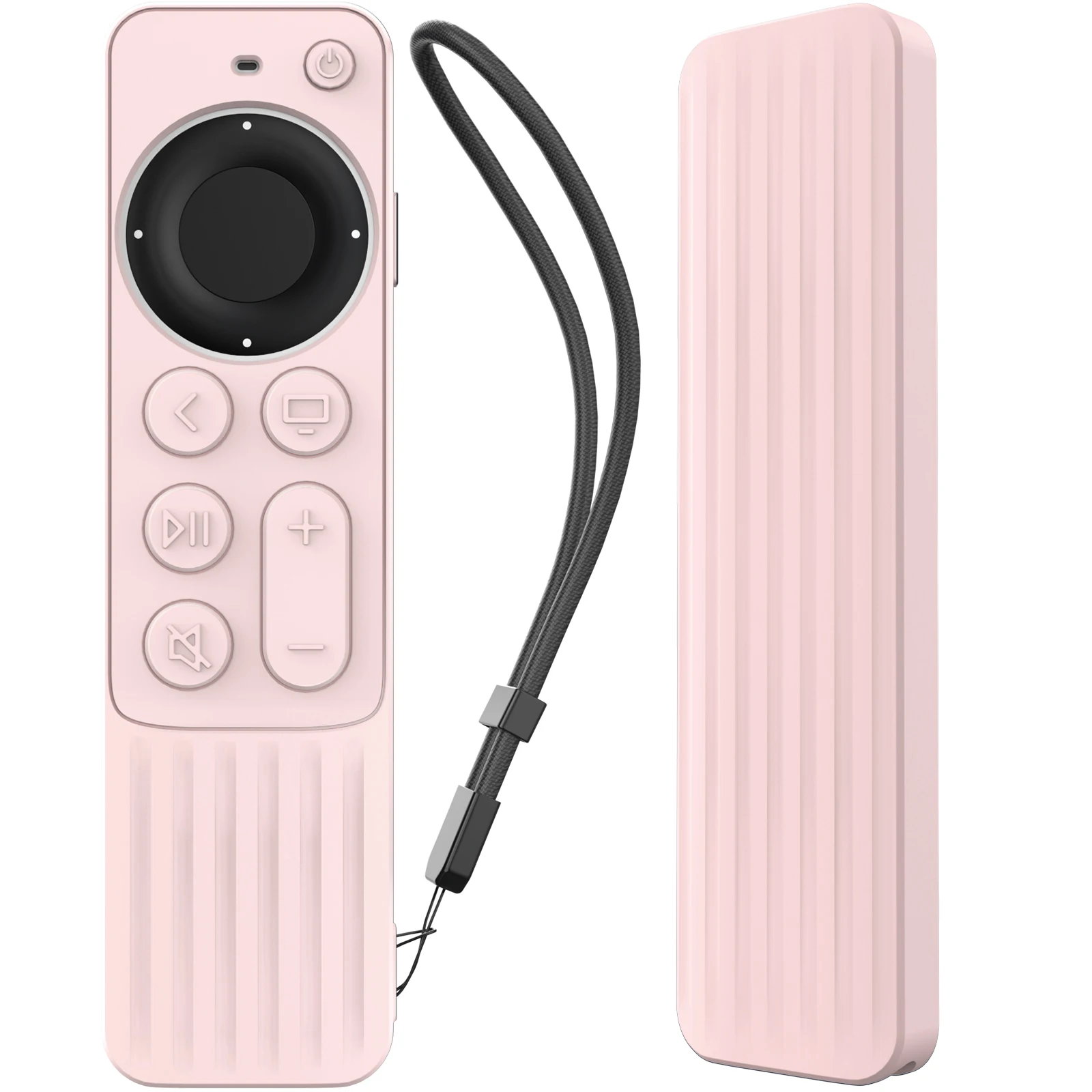 Per Ap Ple Tv Per Telecomando Apple Custodia Protettiva In Silicone A Righe Antiscivolo E Anti Caduta Per Siri Remote 2 & 3
