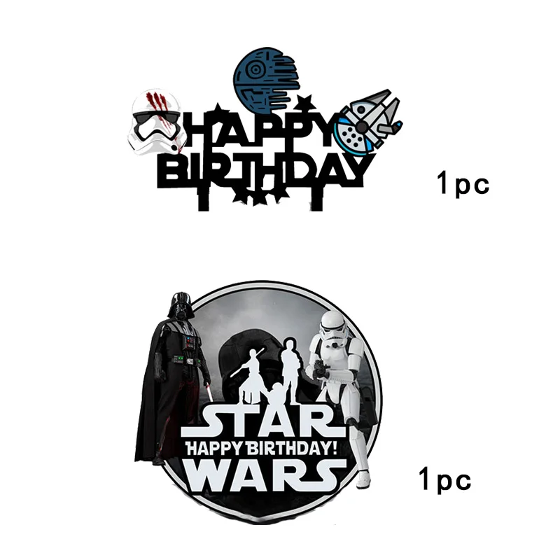 Star Wars Cake Topper Birthday Party Baking Decoration Supplies ...