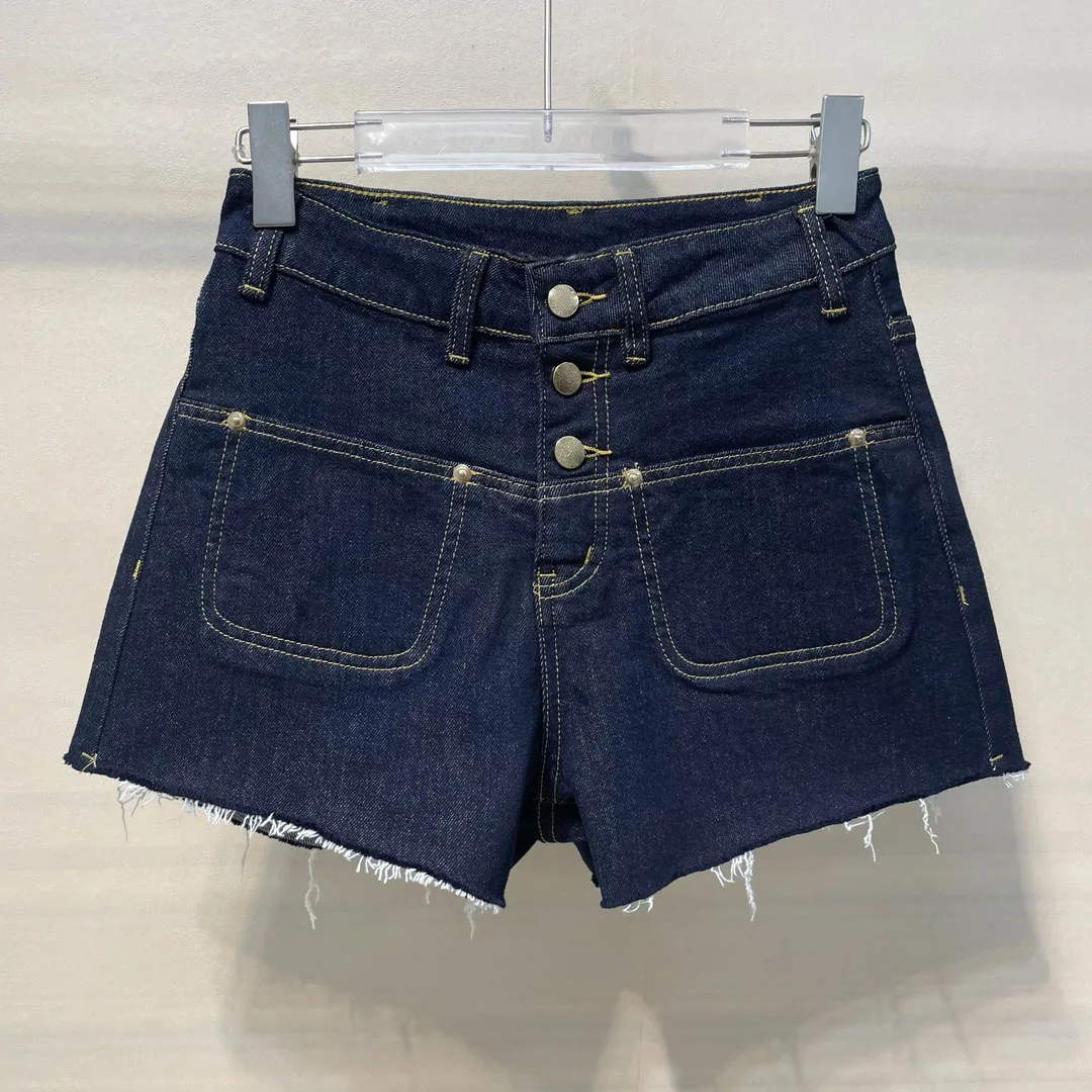 

Denim shorts, fashion temperament, slim and thin, casual and versatile 2023 summer women's new hot