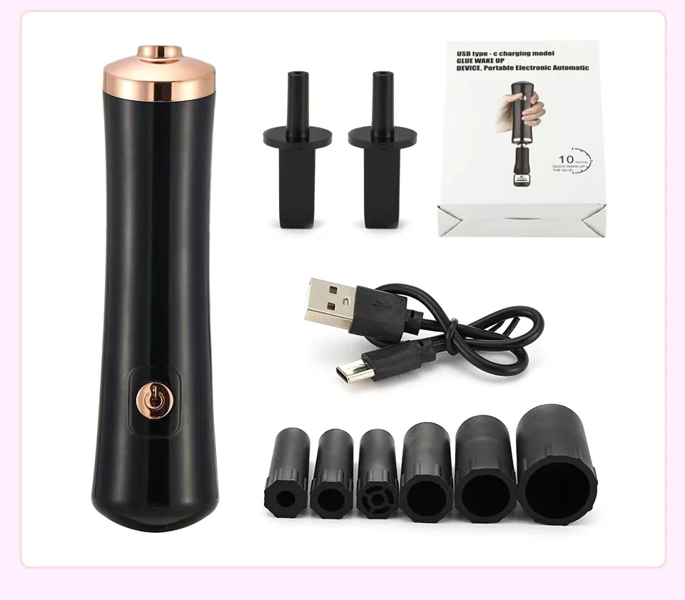 Electric USB Rechargeable Eyelash Glue Shaker Device