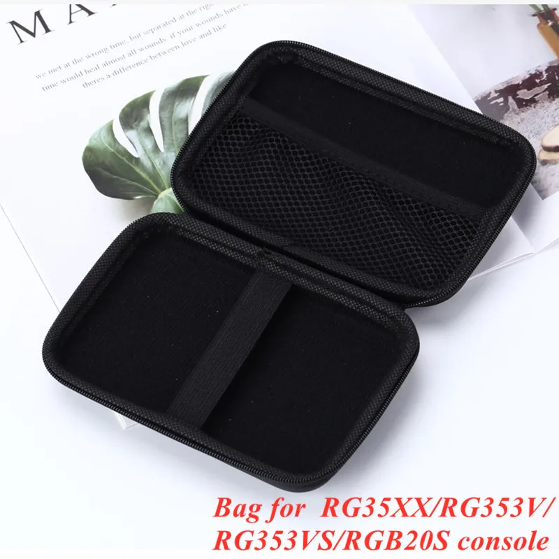 Mini Caixa de Armazenamento Portátil do Console do Jogo Protege o Case Novo Rg35xx Mais Rg353v Rg353vs Powkiddy Rgb20s Xu10 a