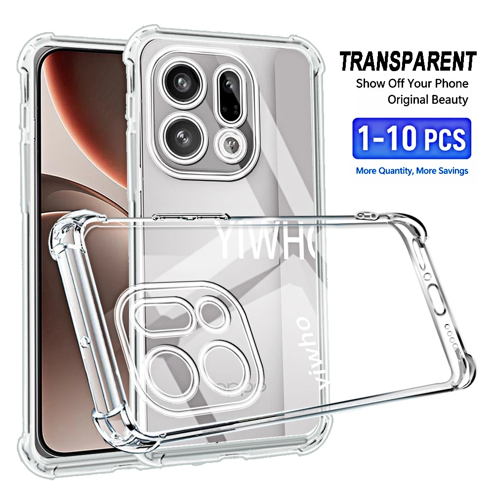 Shockproof Transparent TPU Phone Case - Clear Protective Cover