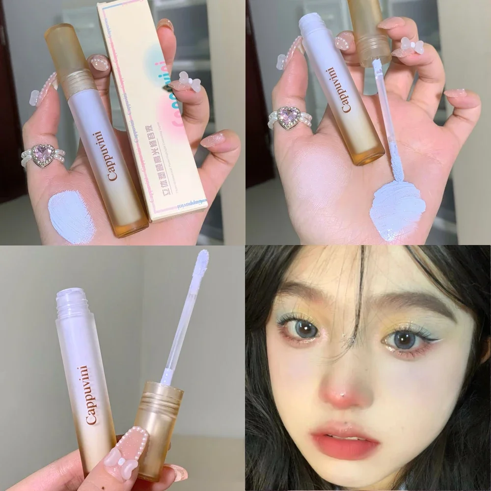 Brown Bronzer Contour Stick Waterproof Liquid Cream Texture Highlighters Shadow Contouring Pencil Cosmetics For Face Brightening For Face Highlighter Face Bronzer Facial Contour Stick
