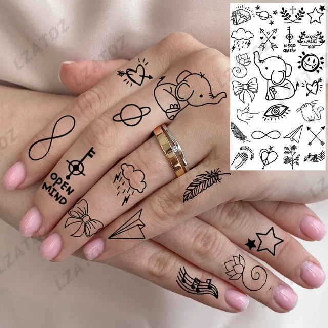 Finger Tattoos Archives  Page 3 of 5  Reallooking Temporary Tattoos   SimplyInkedin