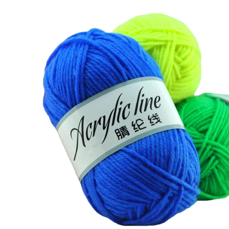 50grams acrylic yarn scarf hand knitted yarn thread crochet hook for Hand knitting soft thick wool wool blanket