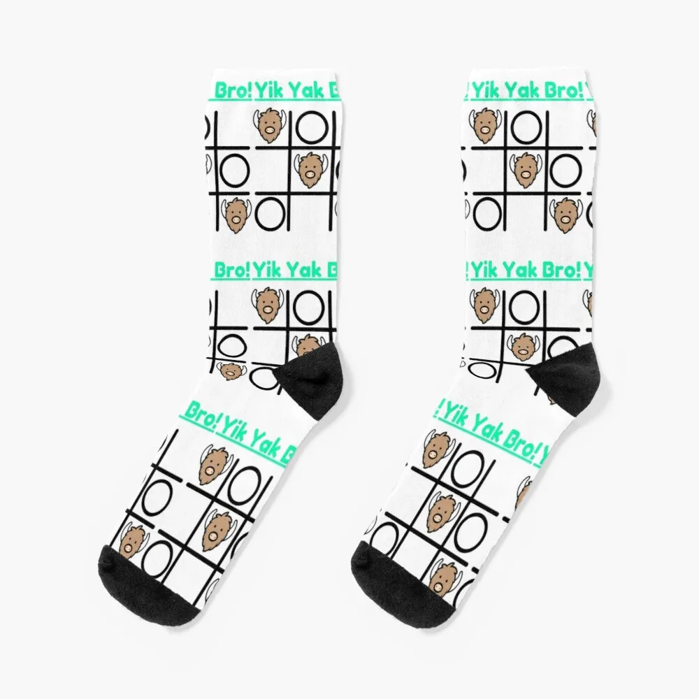 

Yik Yak Tic Tac Toe Bro Welcome Back App Socks Winter Sock Man Compression Stockings Women