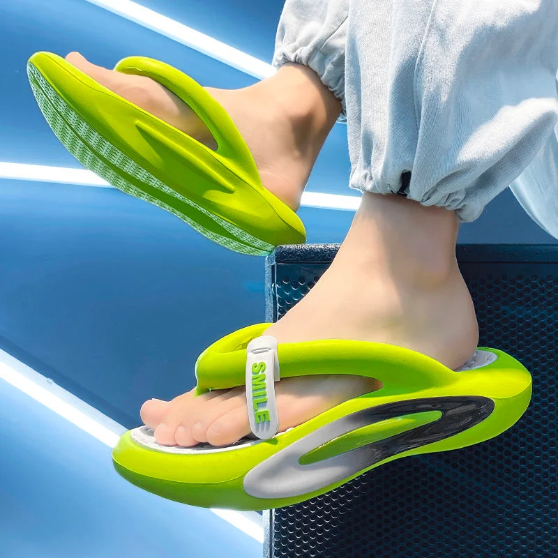

Men's Casual Platform Non-slip Flip Flops Shoes 2023 Summer New Fashion Bathroom Home Slippers Women's EVA Indoor Slides Sandals