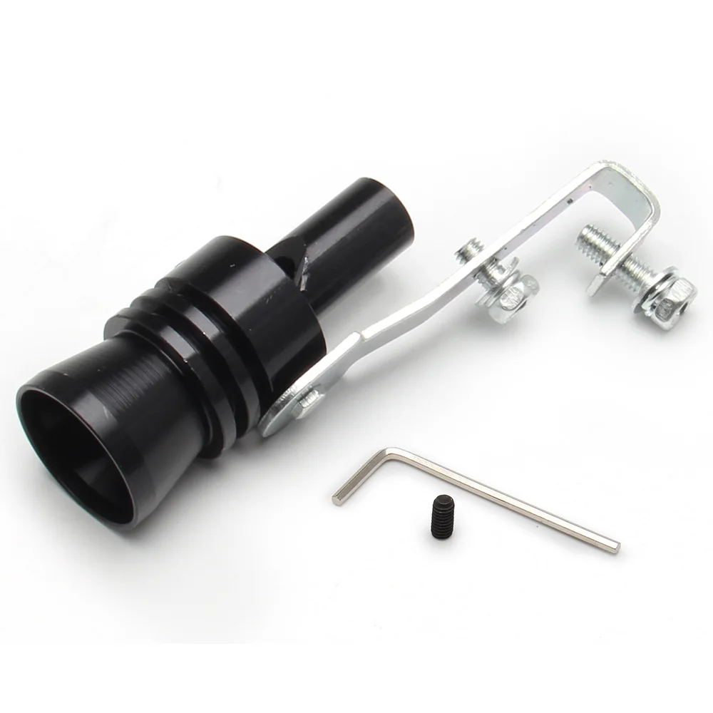 Exhaust Muffler Tip, Car Turbo Whistle, Exhaust Trim Pipe, Exhaust Pipe Muffler Universal Turbo Sound Simulator Whistle Car Exhaust Pipe Whistle Vehicle Sound Muffler M/L