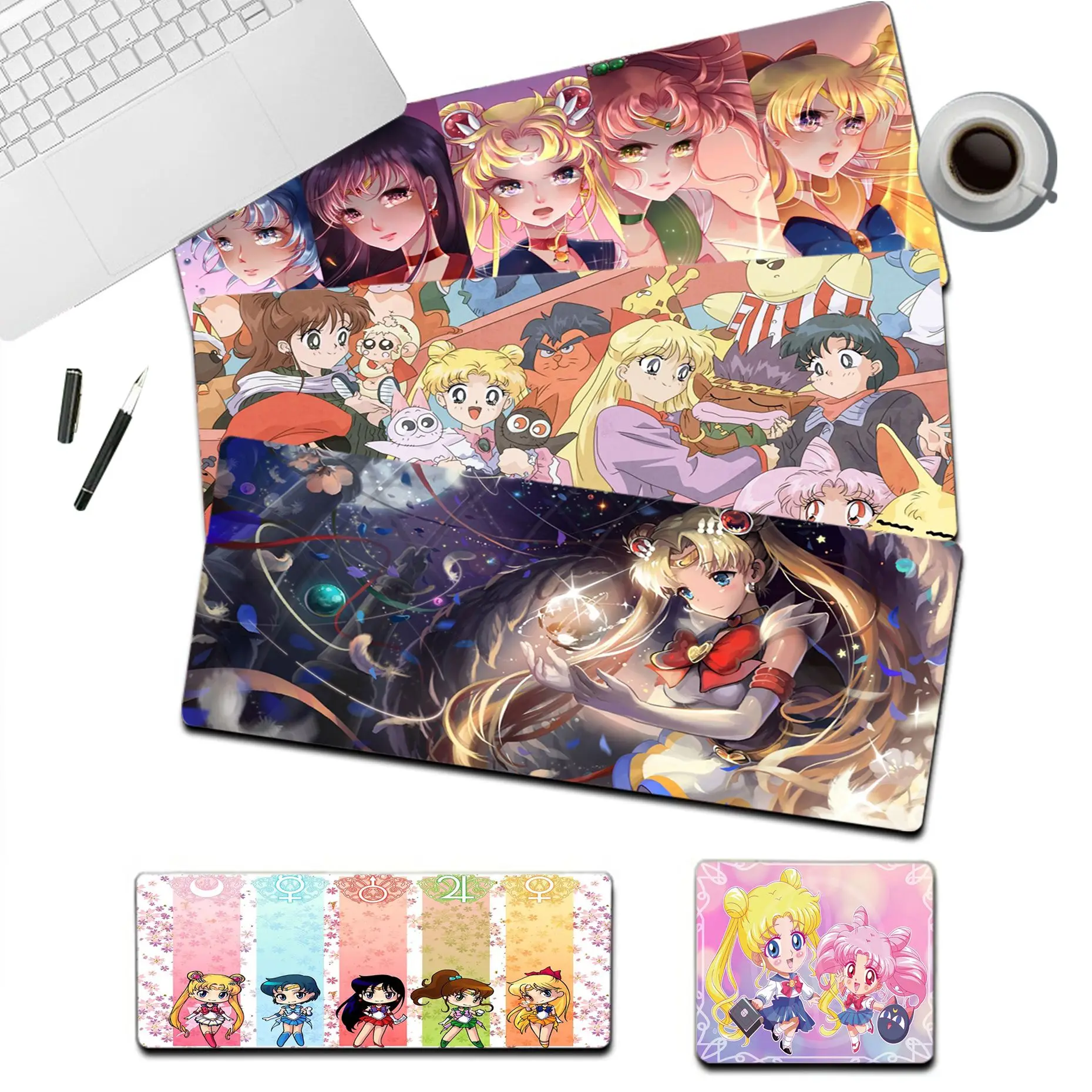 Cute S-Sailor-Moon Anime Mousepad Boy Pad Tappetino Per Mouse Da Gioco In Gomma Naturale Dimensioni Per Gaming World Of Tanks Cs Go Zelda