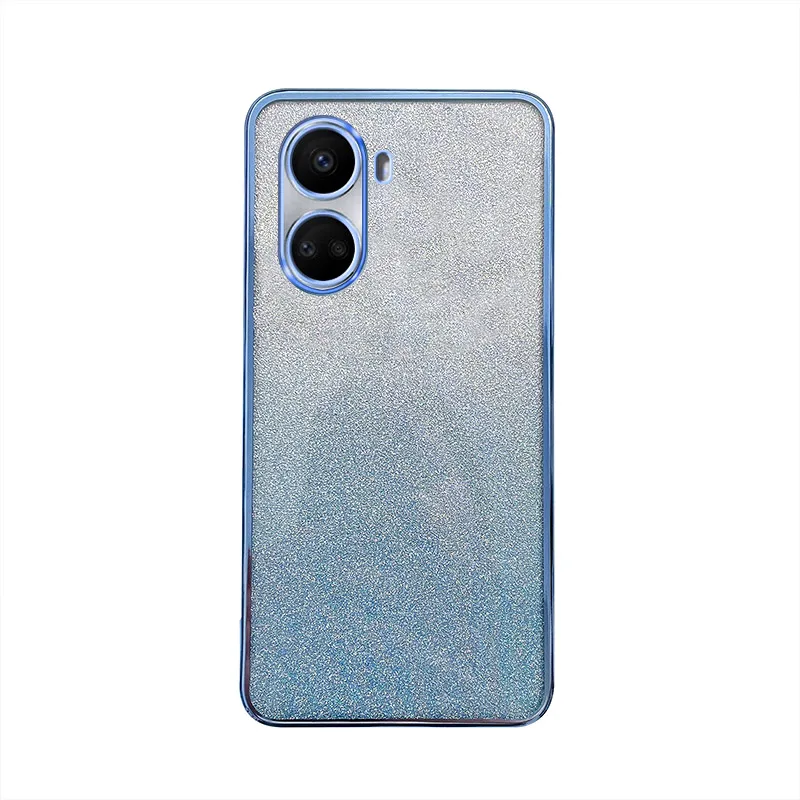Transparent Glitter Plating Shockproof Bumper Phone Case Cover