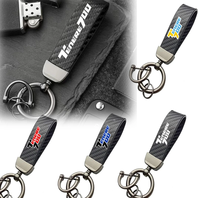 

Premium Carbon Fiber Metal Keychain For Yamaha Tenere 700 Tenere700 T7 Motorcycle Accessories