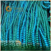 Natural Original Mine High Porcelain Turquoise round Beads Old Style Necklace Bracelet Couple Accessories Jewelry