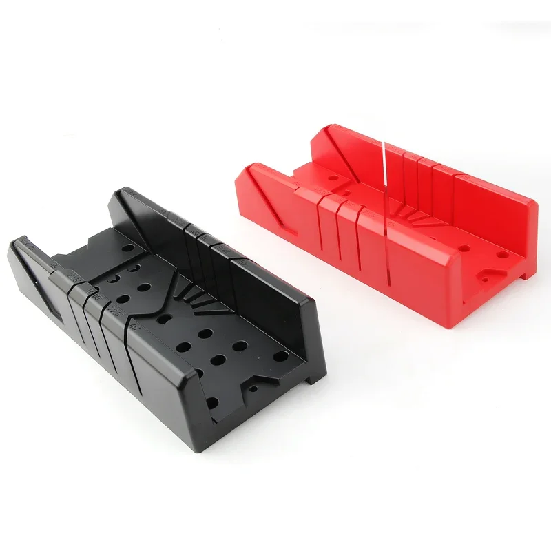 1pcs 12" Plastic Mitre Box Woodworking Clamping Cuts Miter Slots For Woodworker Woodcarver Carpenter