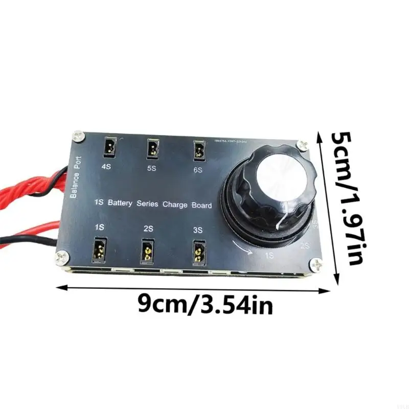 1S Battery Balance Charging Board Balance Board 6 Port XT60 Input Plastic for PH2.0 BT2.0 / GNB27 1S FPV Monitoring
