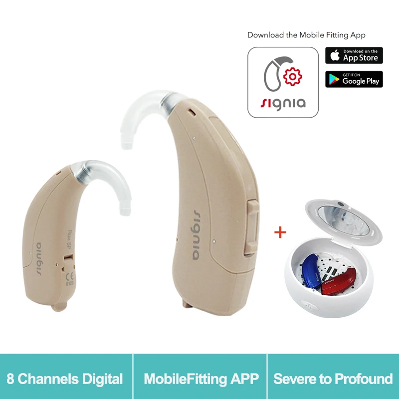 New Original Siemens Signia 8 Channels Digital Bte Hearing Aids Run Sp