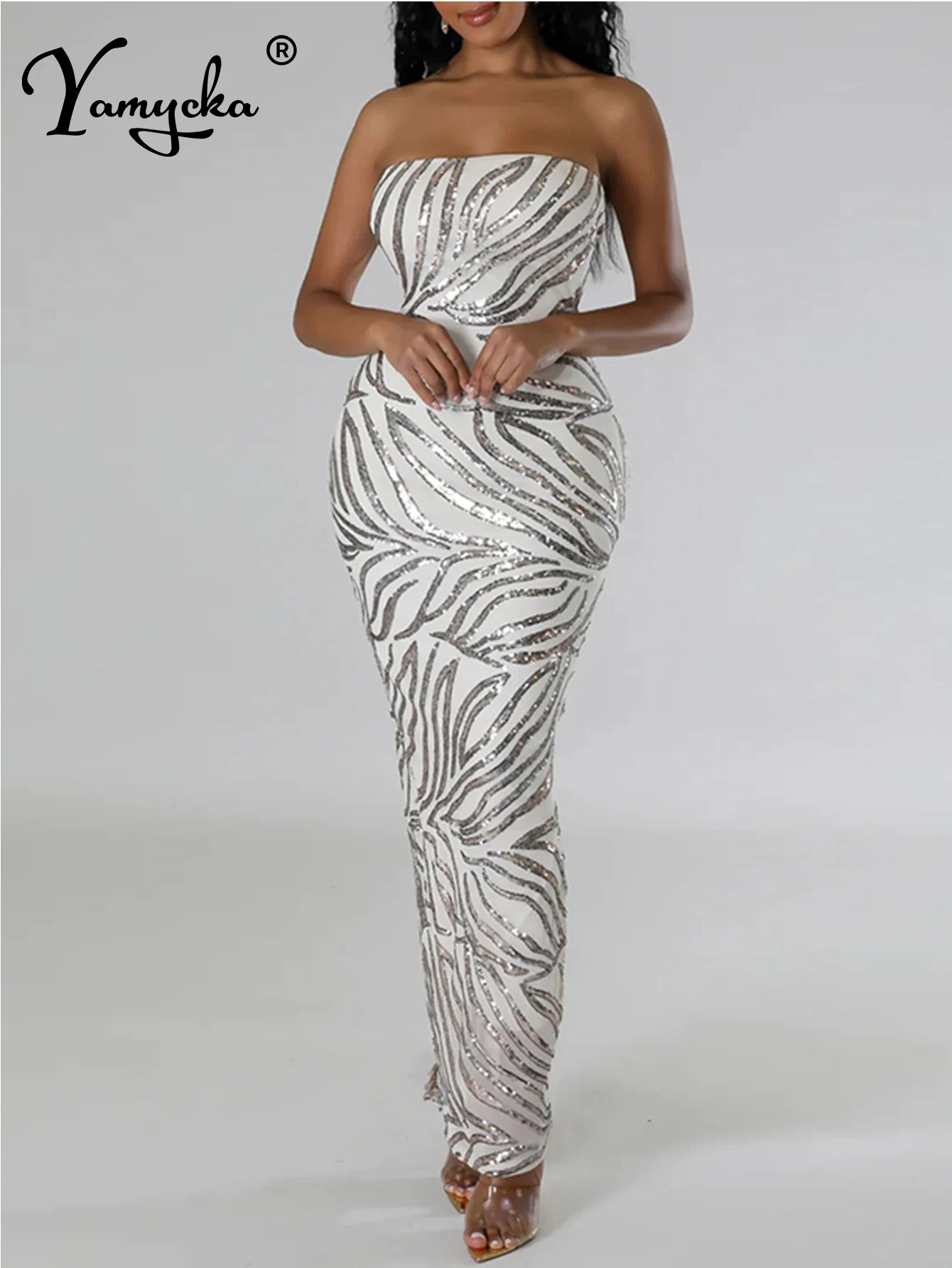 

Sexy backless black maxi sequin summer dress women 2024 elegant luxury long evening dresses woman birthday party dress vestidos