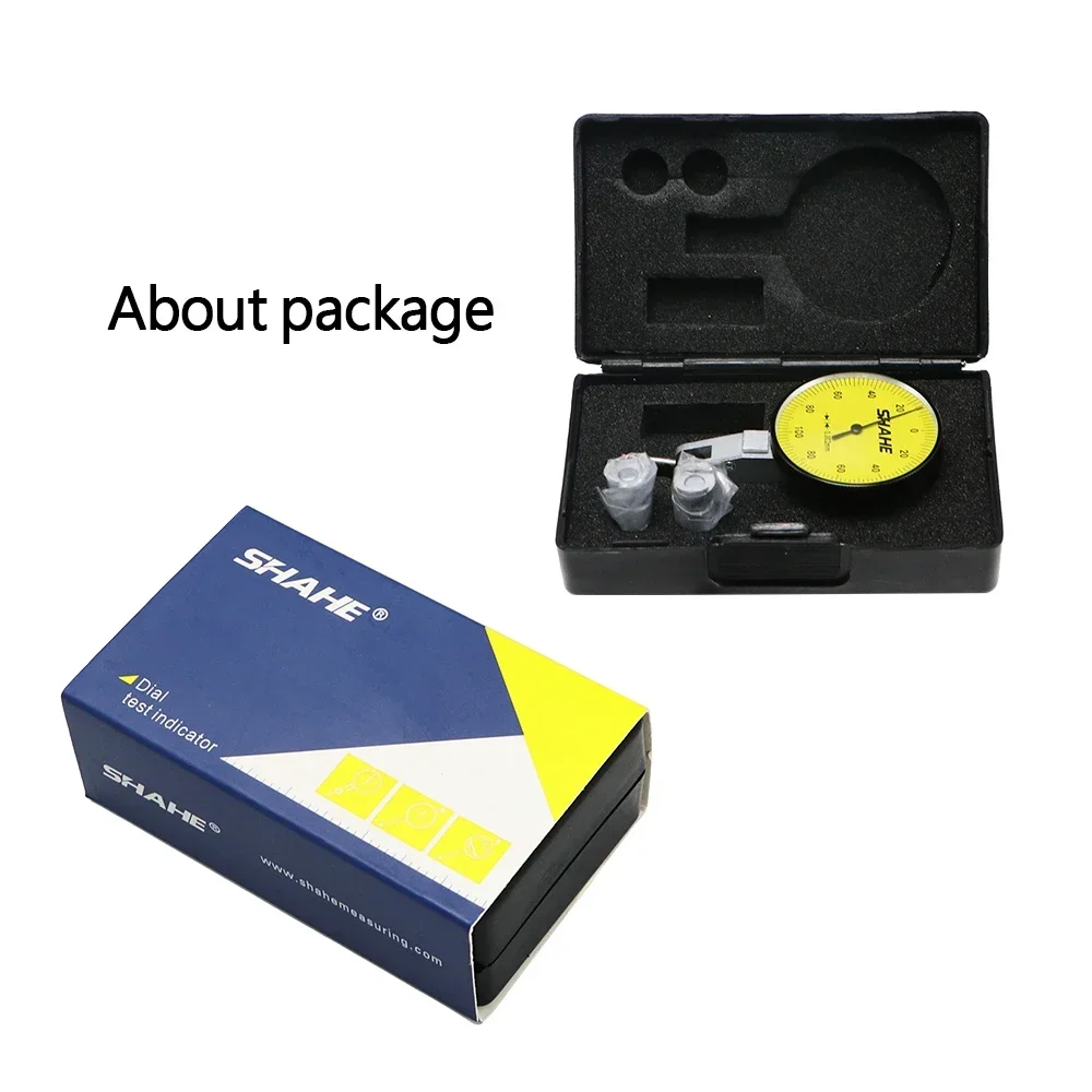 0-0.2 mm 0.002 mm Dial Test Indicator Red Jewel Dial Gauge Indicator Tool Measurement Instruments dial indicator gauge dial indicator