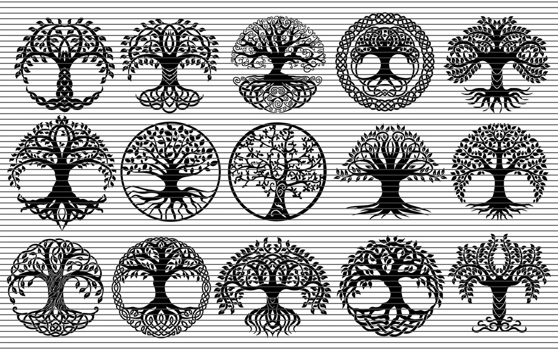 wood pellet maker 15 Tree of Life Template Bundle Laser Cut Vector SVG DXF EPS AI Files for CNC Laser/Plasma Cutting Printing router woodworking Woodworking Machinery