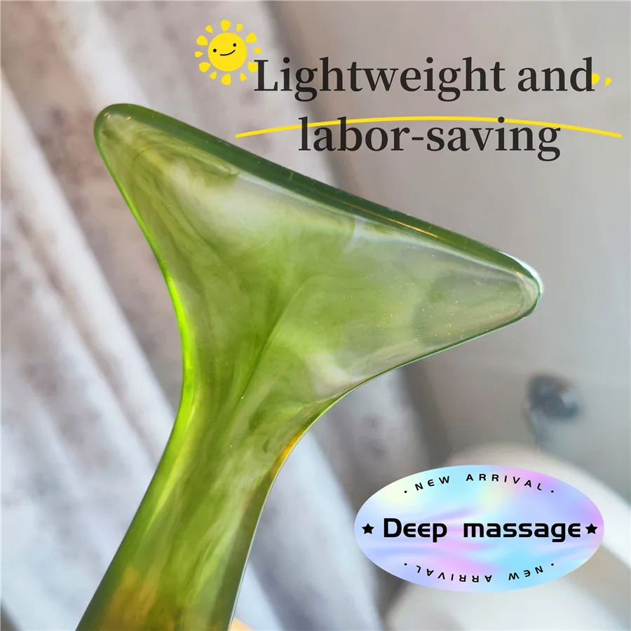 Gua sha facial tool, gua sha massage tool, lymphatic detoxification massage gua sha board for face, eyes, neck, body